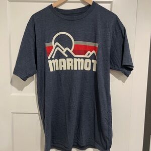 Marmot Men's Blue Graphic T-Shirt